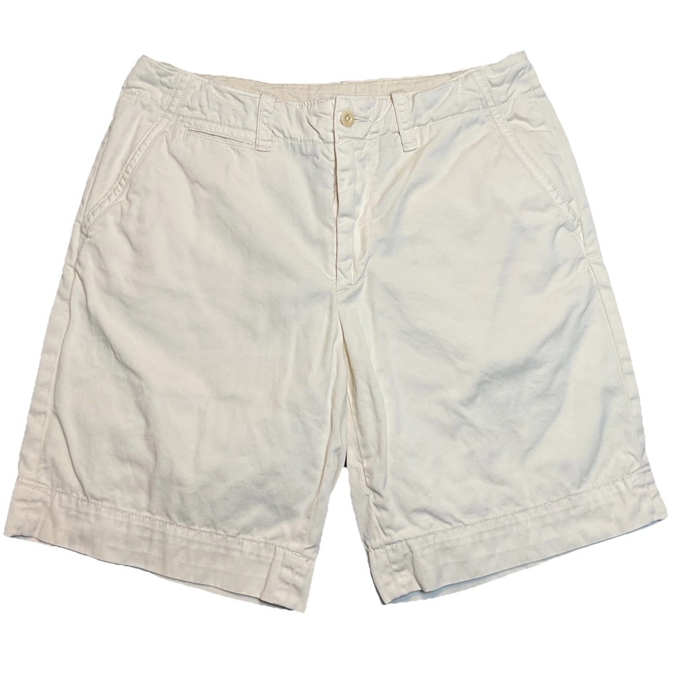 Polo By Ralph Lauren Chino Shorts Men's 33 Beige Cotton Pony Logo Performance